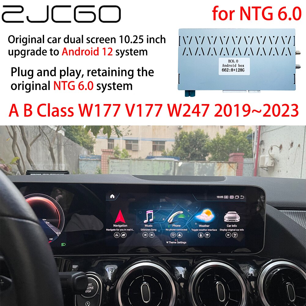 ZJCGO  ڵ  10.25 ġ ȭ ׷̵, ȵ̵ 12 ý ̽, NTG 6.0, ޸  A B Ŭ W177 V177 W247